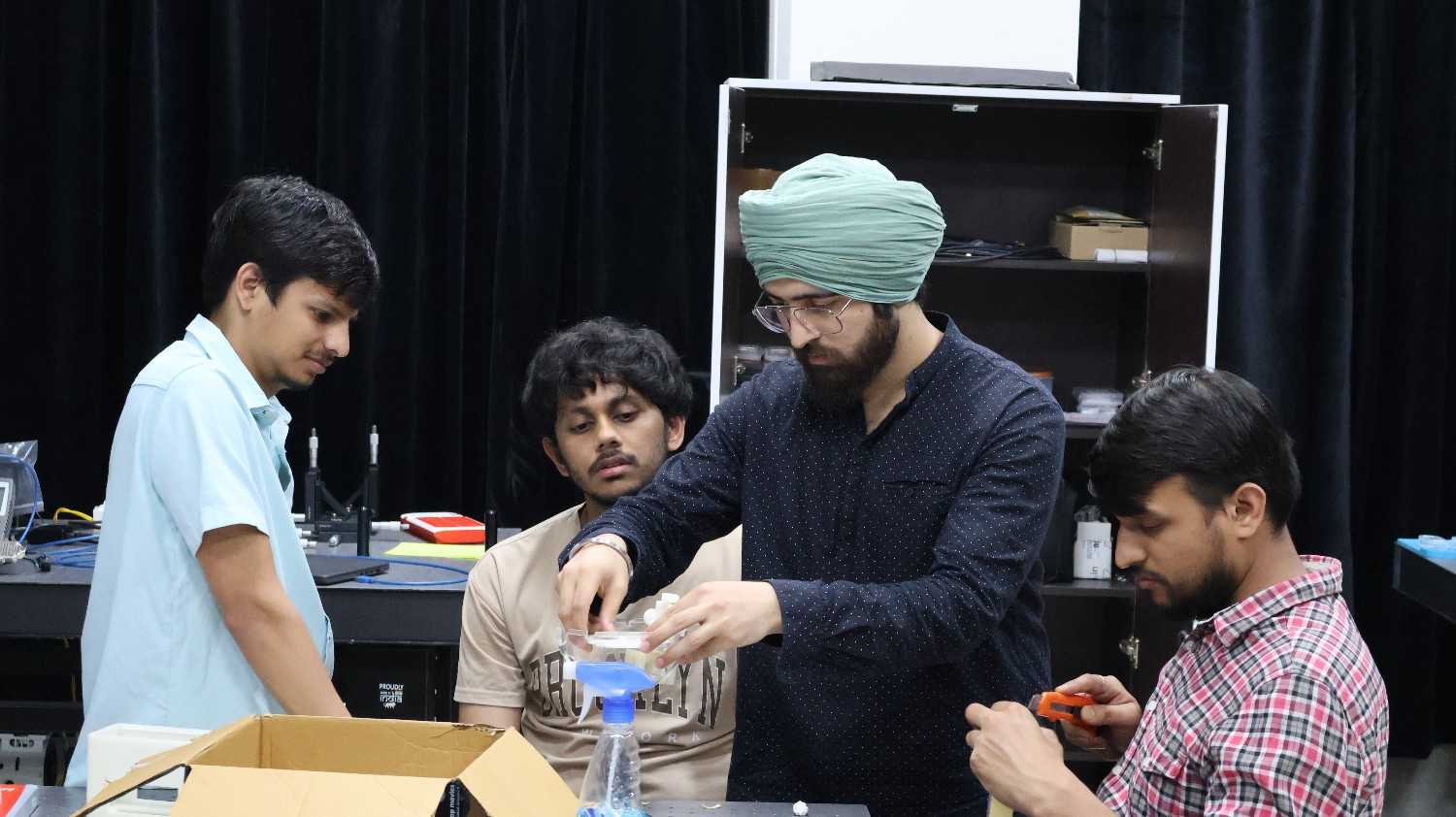 Students at work
